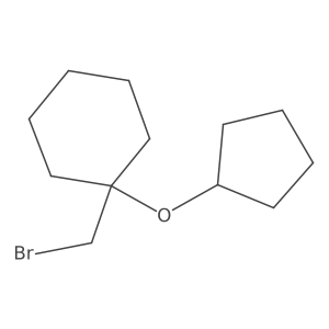 1-(Bromomethyl)-1-(cyclopentyloxy)cyclohexane Structure