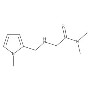 N,N-Dimethyl-2-{[(1-methyl-1H-pyrrol-2-yl)methyl]amino}acetamide结构式