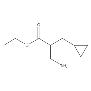 Ethyl 3-amino-2-(cyclopropylmethyl)propanoate Structure