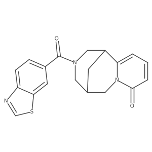 3-(benzo[d]thiazole-6-carbonyl)-3,4,5,6-tetrahydro-1H-1,5-methanopyrido[1,2-a][1,5]diazocin-8(2H)-one结构式