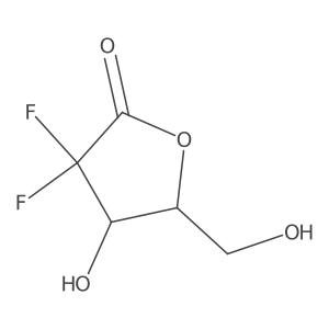 (5R)-3,3-difluoro-4-hydroxy-5-(hydroxymethyl)oxolan-2-one Structure