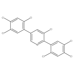 Pyridine, 3-chloro-2,5-bis(2,4,5-trichlorophenyl)- Structure