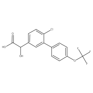(6-Chloro-4'-(trifluoromethoxy)biphenyl-3-yl)-hydroxyacetic acid Structure