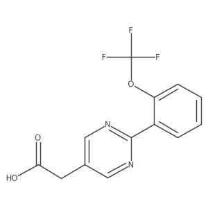 2-(2-(Trifluoromethoxy)phenyl)pyrimidine-5-acetic acid Structure
