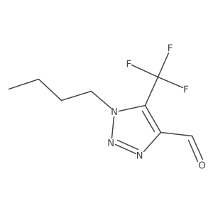 1-butyl-5-(trifluoromethyl)-1H-1,2,3-triazole-4-carbaldehyde结构式