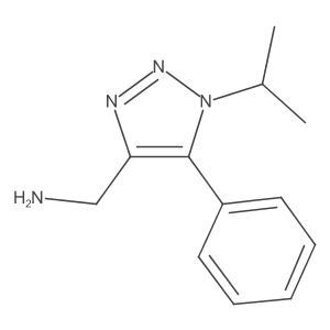 [5-phenyl-1-(propan-2-yl)-1H-1,2,3-triazol-4-yl]methanamine Structure
