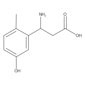 (3S)-3-Amino-3-(3-hydroxy-6-methylphenyl)propanoic acid结构式