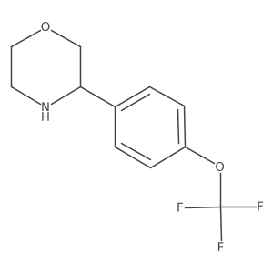 Trifluoro-(4-morpholin-3-ylphenoxy)methane Structure