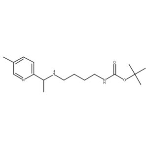 {4-[1-(5-Methyl-pyridin-2-yl)-ethylamino]-butyl}-carbamic acid tert-butyl ester结构式