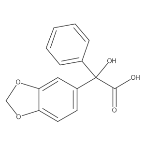 I+/--Hydroxy-I+/--phenyl-1,3-benzodioxole-5-acetic acid Structure