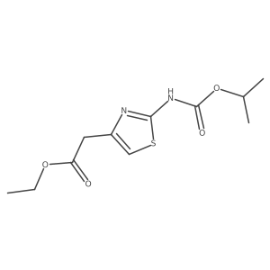 4-Thiazoleacetic acid, 2-[[(1-methylethoxy)carbonyl]amino]-, ethyl ester结构式