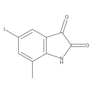 5-iodo-7-methyl-1H-indole-2,3-dione Structure