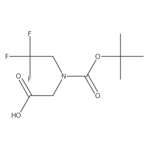 2-{[(Tert-butoxy)carbonyl](2,2,2-trifluoroethyl)amino}acetic acid Structure