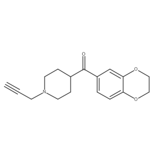 4-(2,3-Dihydro-1,4-benzodioxine-6-carbonyl)-1-(prop-2-yn-1-yl)piperidine结构式