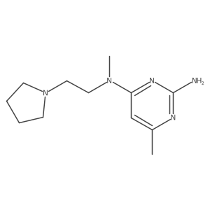 n4,6-Dimethyl-n4-(2-(pyrrolidin-1-yl)ethyl)pyrimidine-2,4-diamine结构式