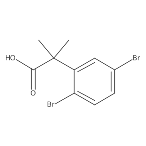 2-(2,5-Dibromophenyl)-2-methylpropanoic acid结构式