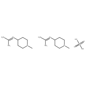 Bis(1-(1-methylpiperidin-4-yl)guanidine); sulfuric acid结构式