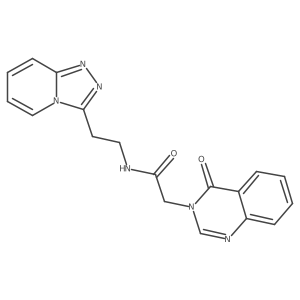 2-(4-oxoquinazolin-3(4H)-yl)-N-[2-([1,2,4]triazolo[4,3-a]pyridin-3-yl)ethyl]acetamide Structure