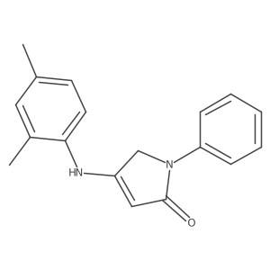 4-((2,4-dimethylphenyl)amino)-1-phenyl-1H-pyrrol-2(5H)-one Structure