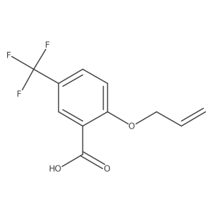 2-(Prop-2-en-1-yloxy)-5-(trifluoromethyl)benzoic acid结构式