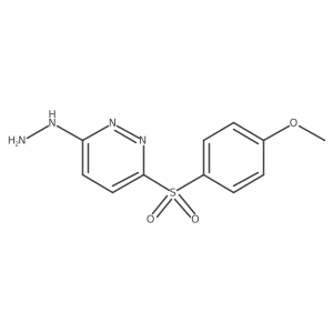 3-Hydrazino-6-[(4-methoxyphenyl)sulfonyl]pyridazine结构式