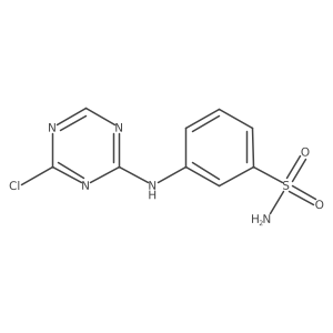3-[(4-Chloro-1,3,5-triazin-2-yl)amino]benzenesulfonamide Structure
