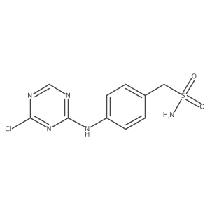 4-[(4-Chloro-1,3,5-triazin-2-yl)amino]benzenemethanesulfonamide Structure