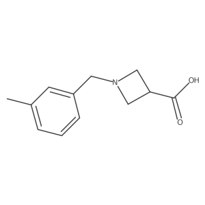 1-[(3-Methylphenyl)methyl]azetidine-3-carboxylic acid结构式