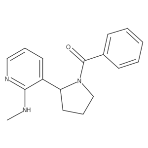 (2-(2-(Methylamino)pyridin-3-yl)pyrrolidin-1-yl)(phenyl)methanone Structure