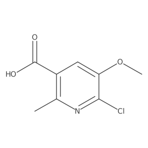 6-Chloro-5-methoxy-2-methylnicotinic acid Structure
