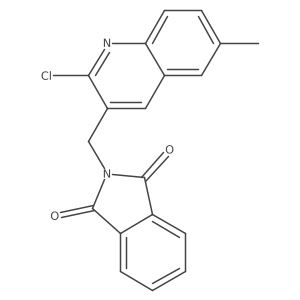 2-[(2-chloro-6-methylquinolin-3-yl)methyl]-2,3-dihydro-1H-isoindole-1,3-dione Structure