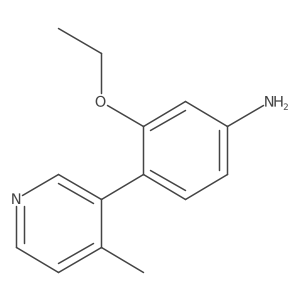 3-Ethoxy-4-(4-methylpyridin-3-yl)aniline结构式