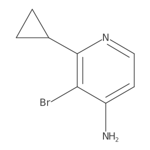 3-Bromo-2-cyclopropyl-4-pyridinamine Structure