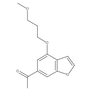 1-[4-(3-Methoxypropoxy)-6-benzofuranyl]ethanone结构式