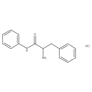 (2R)-2-amino-N,3-diphenylpropanamide hydrochloride Structure