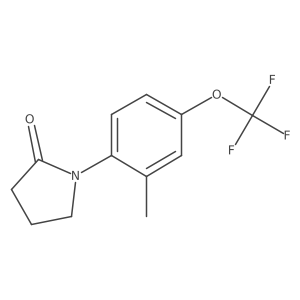 1-(2-Methyl-4-(trifluoromethoxy)phenyl)pyrrolidin-2-one Structure