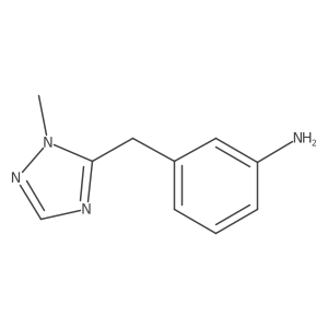 3-((1-Methyl-1h-1,2,4-triazol-5-yl)methyl)aniline Structure
