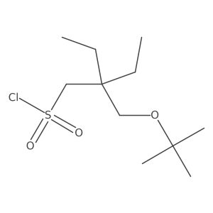 2-[(Tert-butoxy)methyl]-2-ethylbutane-1-sulfonyl chloride Structure