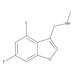 [(4,6-Difluoro-1-benzofuran-3-yl)methyl](methyl)amine结构式