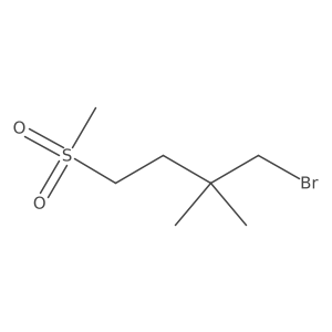 1-Bromo-4-methanesulfonyl-2,2-dimethylbutane Structure