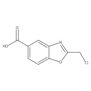 2-(Chloromethyl)benzo[d]oxazole-5-carboxylic acid Structure