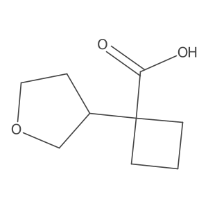 1-(Tetrahydrofuran-3-yl)cyclobutane-1-carboxylic acid Structure