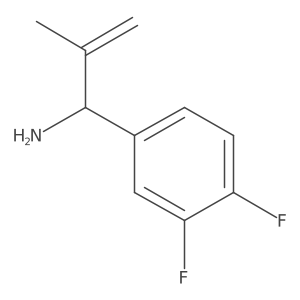 1-(3,4-Difluorophenyl)-2-methylprop-2-en-1-amine结构式