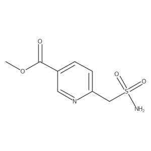 Methyl 6-(sulfamoylmethyl)pyridine-3-carboxylate结构式