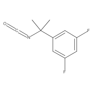 1,3-Difluoro-5-(2-isocyanatopropan-2-yl)benzene结构式