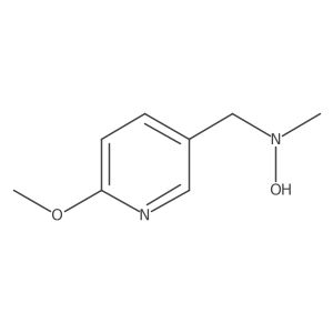N-[(6-methoxypyridin-3-yl)methyl]-N-methylhydroxylamine结构式