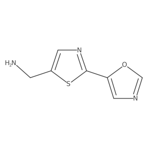 2-(5-Oxazolyl)-5-thiazolemethanamine Structure