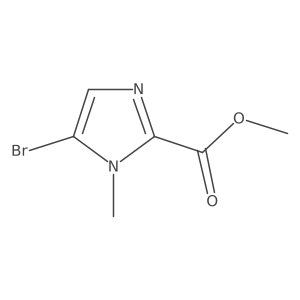 Methyl 5-bromo-1-methyl-1H-imidazole-2-carboxylate结构式