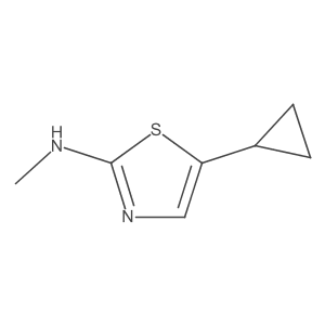5-Cyclopropyl-N-methylthiazol-2-amine结构式