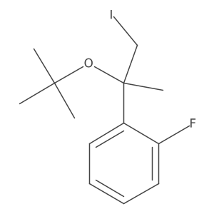 1-[2-(Tert-butoxy)-1-iodopropan-2-yl]-2-fluorobenzene结构式